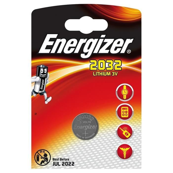Lot De 8 Piles Bouton Energizer CR2032 (3V Lithium, 240 MAh, Neuves, Livraison Gratuite)