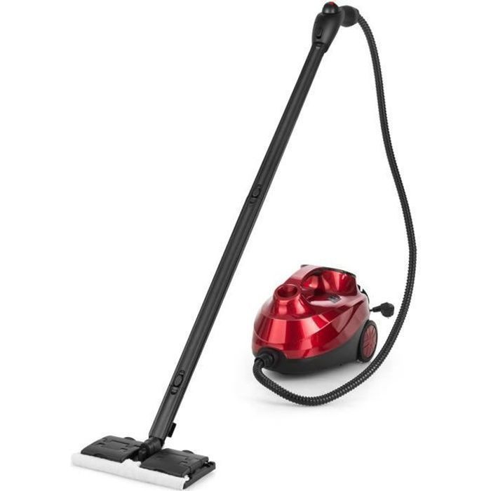 Nettoyeur vapeur, poignée réglable sur 6 niveaux, chauffe en 15 s, réservoir de 1,2 L, nettoyeur