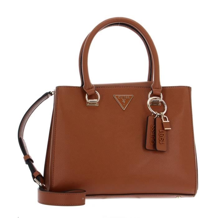 GUESS Noelle Girlfriend Satchel Light Cognac [220601] - Sac à Main Sac