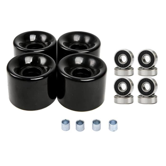 Roues De Skate Dogtown K-9 Années 80 - 60mm 92a - Lot De 4 - Roses/Noirs - Style Rétro