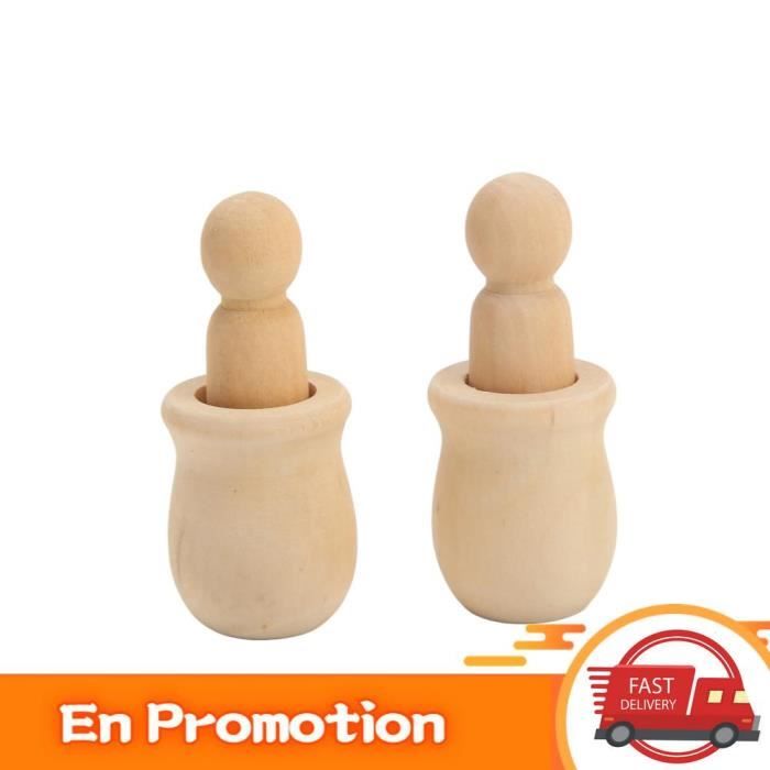 ERINGOGO Lot 2 Marionnettes à Fils En Bois - Clowns Interactifs Pour Enfants, Jeu De Réunion Familiale