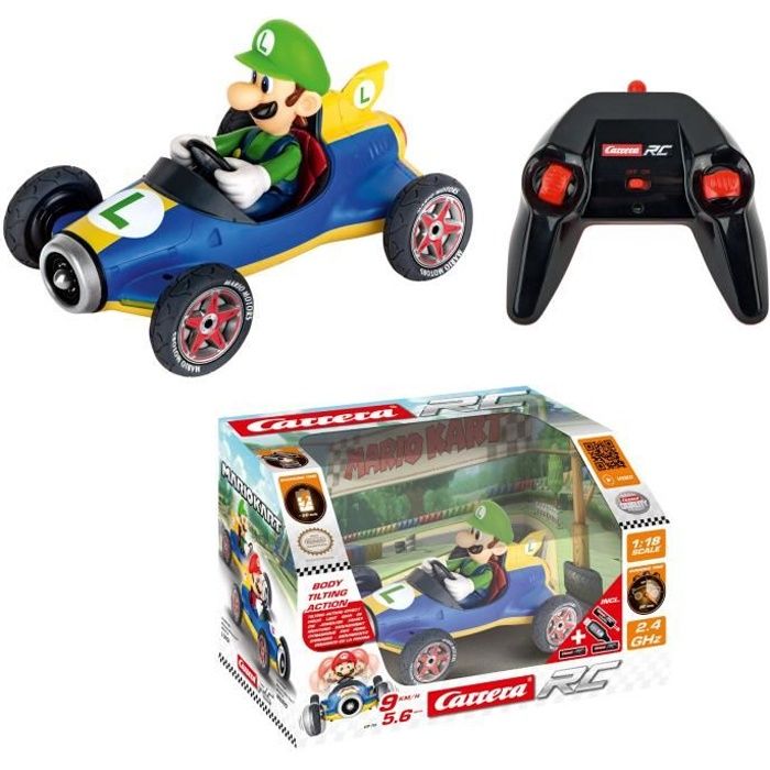 CARRERA-TOYS - 2,4GHz Mario Kart™ Mach 8, Luigi - Cdiscount Jeux - Jouets