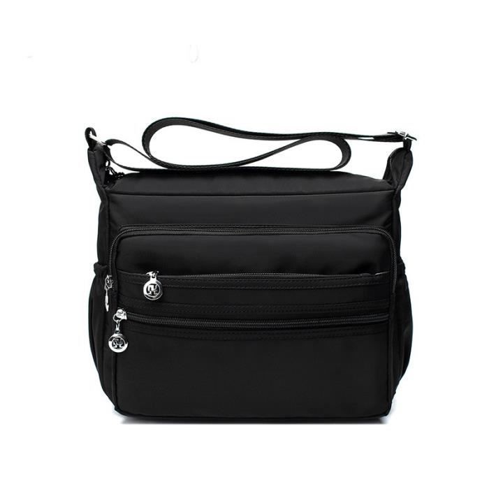 Sac à bandoulière multipoches en nylon 3436