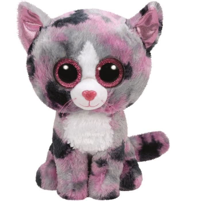 peluche ty chat rose