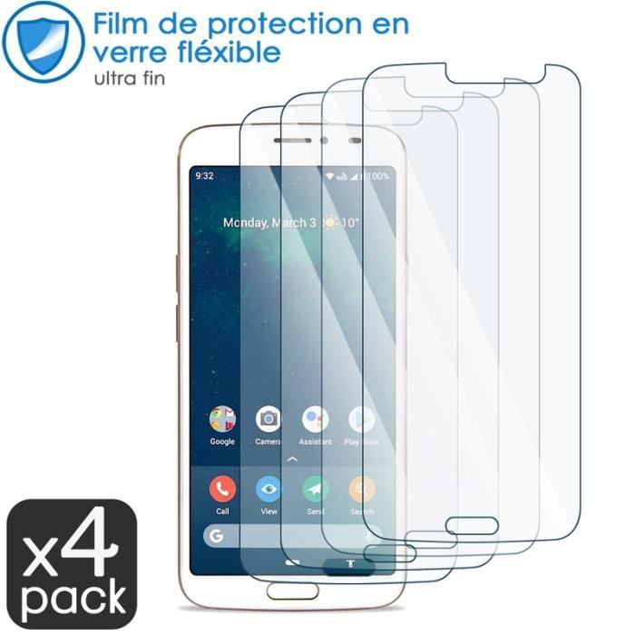 Film de Protection Doro 8062 Verre Flexible Pack x4 Incassable et Résistant aux Rayures