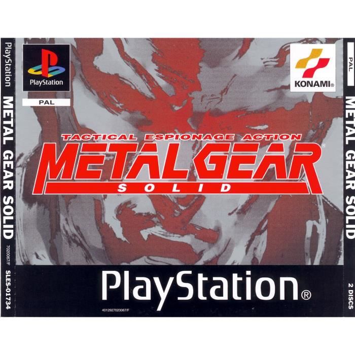 Konami Metal Gear Solid PS1