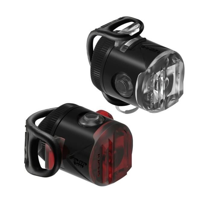 Eclairage pour vélo Lezyne Femto usb drive - noir - rechargeable USB - 15 lumens - 22h d'autonomie