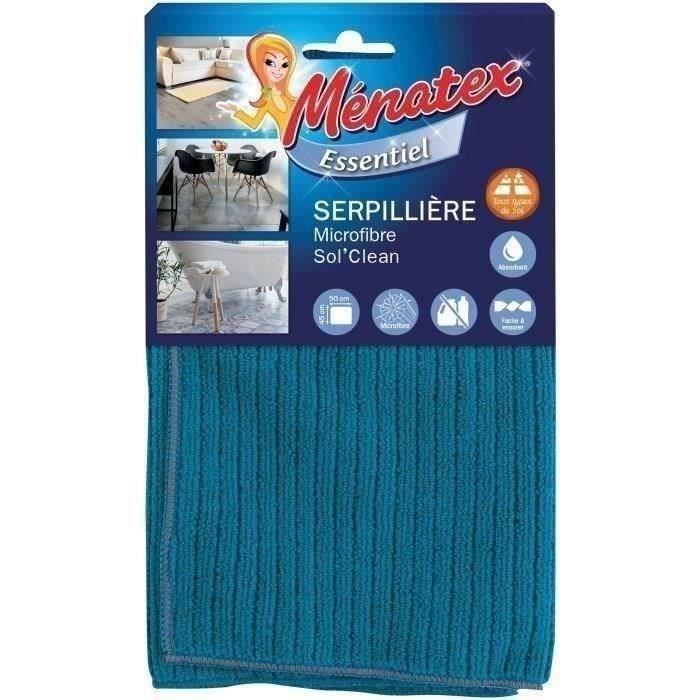 MENATEX Serpillière microfibre Sol Clean - 45 x 50 cm - Cdiscount Maison