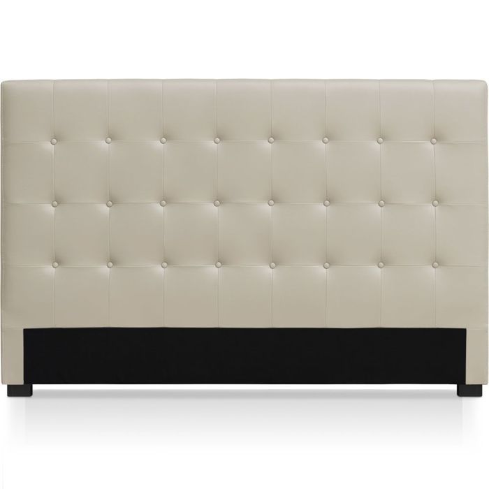 MENZZO Tête de lit Luxor 180cm Beige - Simili & P.U. L180 x P8 x H120 cm MENZZO Tête de lit Luxor 180cm Beige - Simili & P.U. L180 x P8 x H120 cm