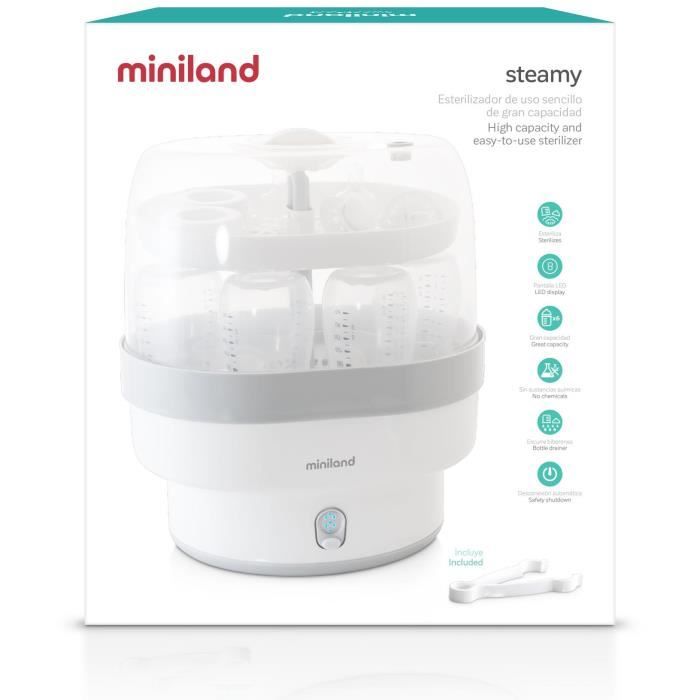 MINILAND - Stérilisateur grande capacité et facile à utiliser, Steamy -  Cdiscount Puériculture & Eveil bébé