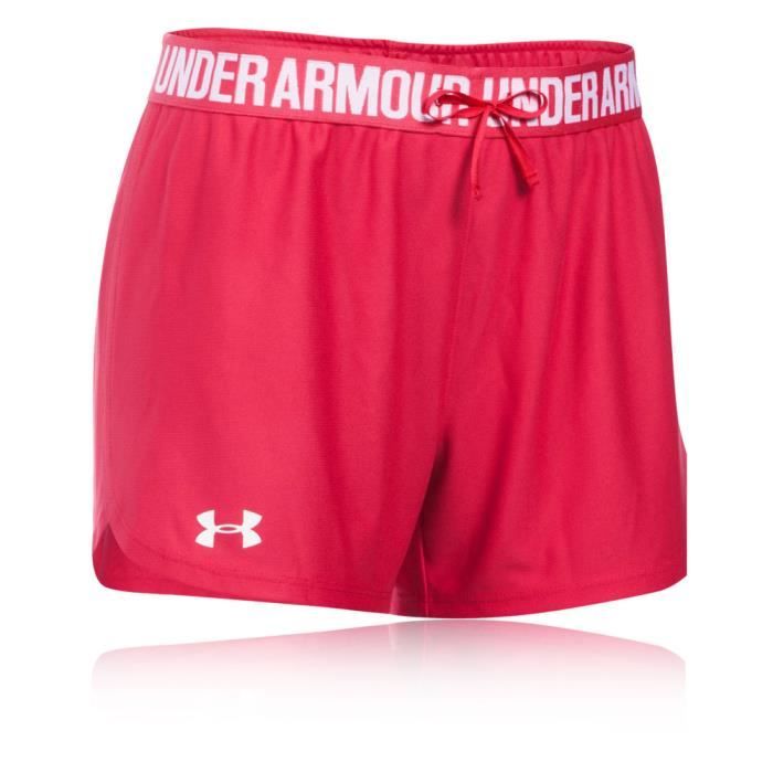 short sport femme rouge