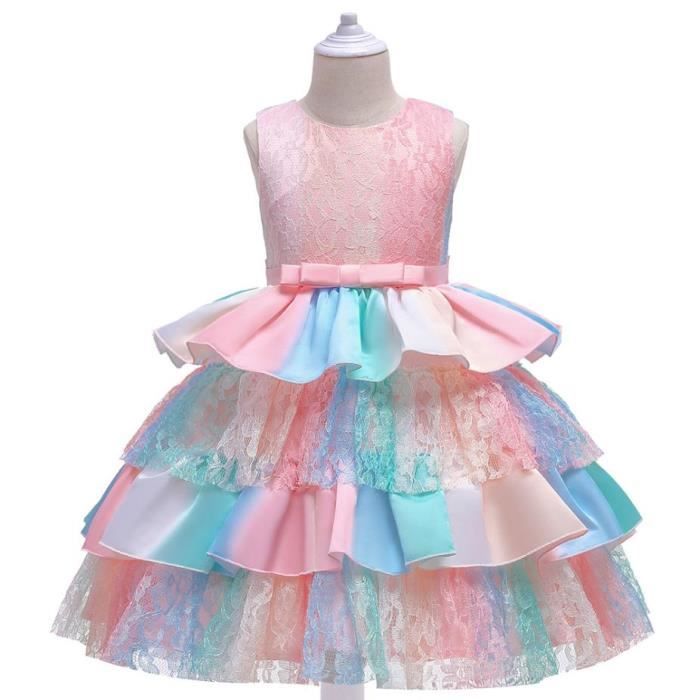 Robe bébé fille été bordeaux et rose en coton léger