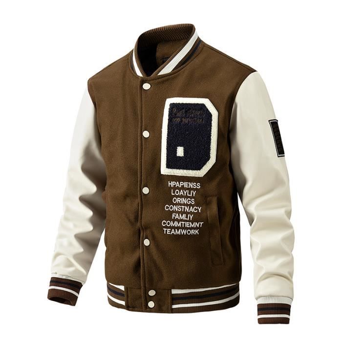 Veste baseball on sale cuir