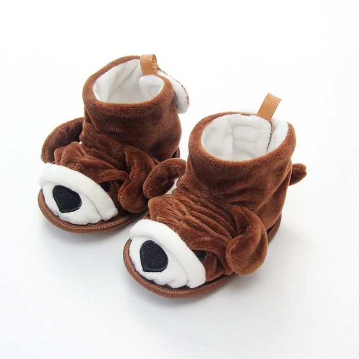 Bottes De Neige Chaudes Pour Bébé Fille Garçon - Semelle Caoutchouc Antidérapante, Douces Hiver 3-18 Mois, Premier Pas