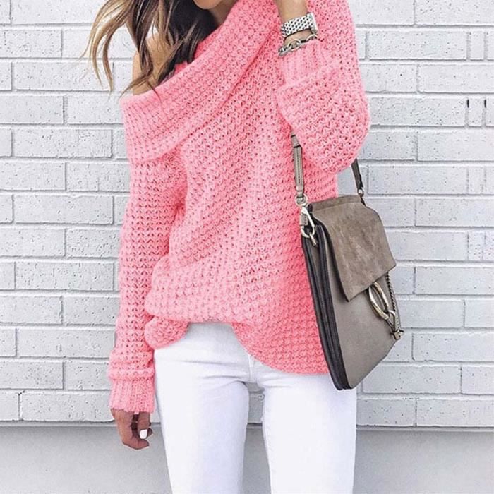 Océane Dubois® | Pull tricoté chic épaules dénudées pour tenue de soirée