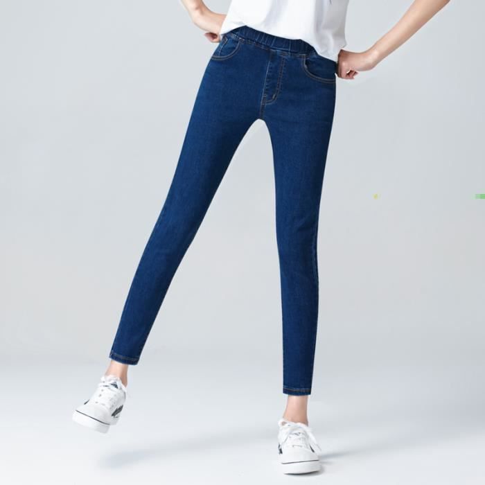 Jeans longs femmes - slim taille haute - FR24CCU