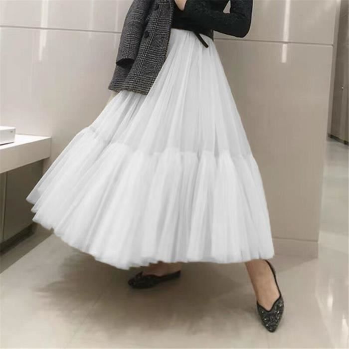 Jupe longue sales en tulle femme