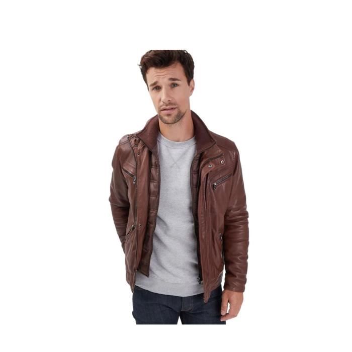 Blouson cuir homme cdiscount 2025