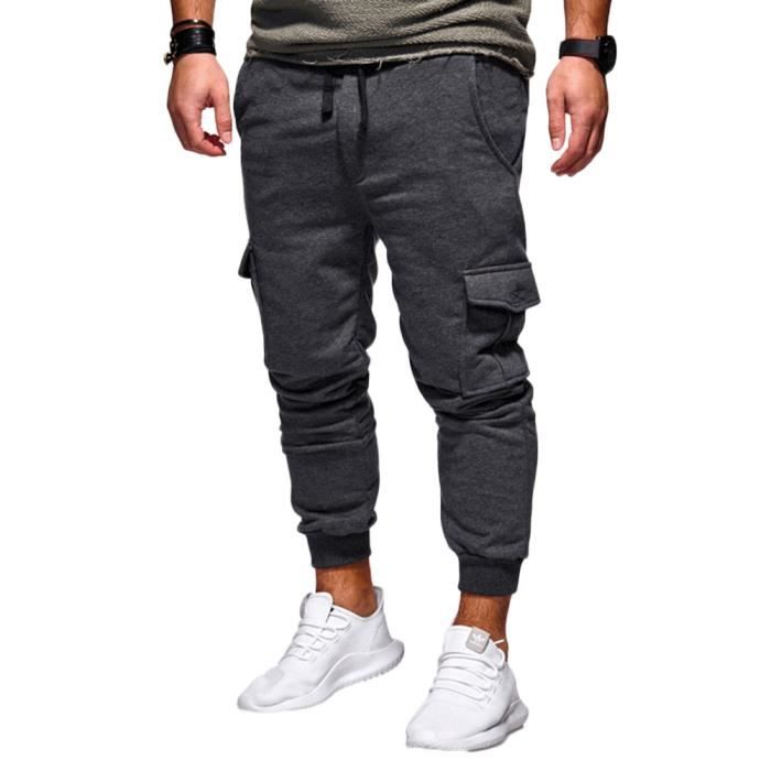 Pantalon De Jogging Homme Décontracté En Polaire - Coupe Slim, Confortable Pour Le Sport Ou Le Quotidien