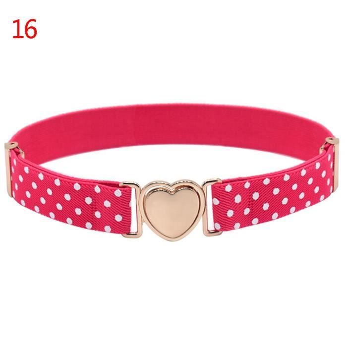 Ceinture Enfant Élastique Réglable 1-12 Ans - Boucles Et Crochets Effet Bois Olata