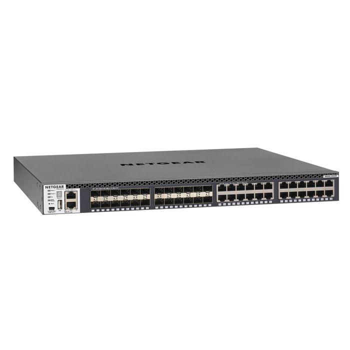 Netgear M4300 24X24F 24 ports /10 GigabitSans POEEmpilableManageable - vue 3