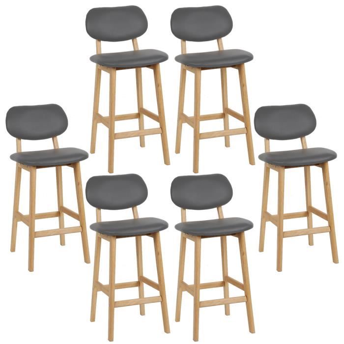 Siège De Remplacement En Bois Massif Pour Tabouret De Bar Rond - 30x30x2 Cm - Grain Naturel - Facile à Installer - Assise Solide - 12