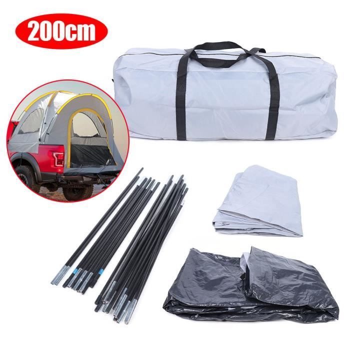 Auvent De Voiture De Camping 350x240x105cm – Polyester 210T, UV/Résistant, Poteaux Fibre De Verre – Pour SUV Et Plage