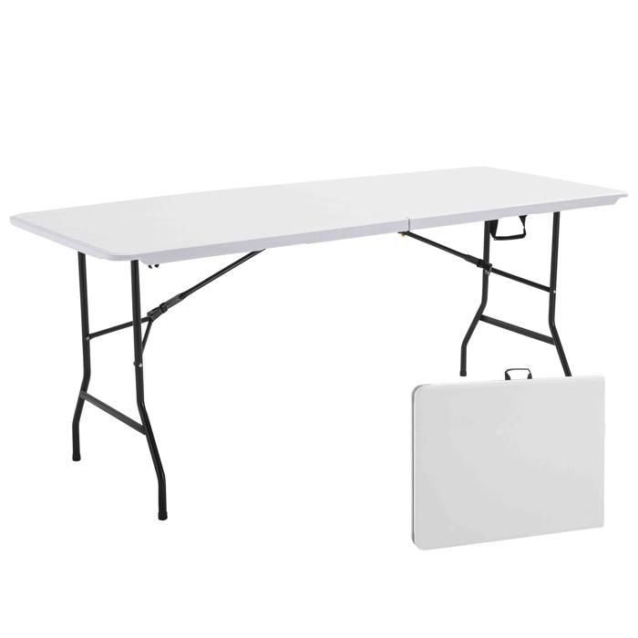 Lot de 10 tables pliantes brasserie 180 x 70 x 74 cm - Oviala Lot de 10 tables pliantes brasserie 180 x 70 x 74 cm - Oviala