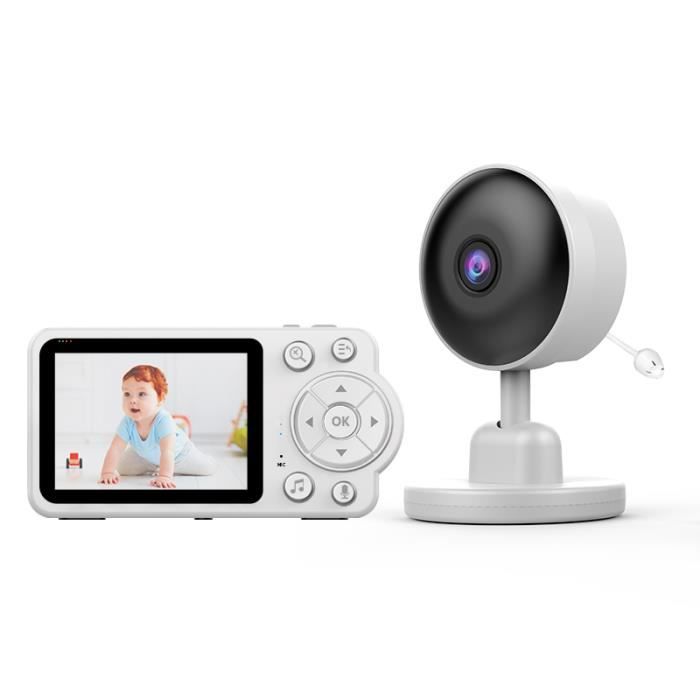 BOIFUN 3.2”Babyphone Camera, Camera Bebe 720P, Vision Nocturne,  Communication Bidirectionnelle, Capteur de Température, Berceuses, VOX :  : Bébé et Puériculture
