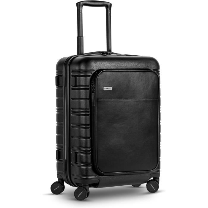 Valise Polycarbonate TRAVELY 77cm - 100L | Coque Rigide & Roulettes Silencieuses | Serrure TSA | Idéale Voyage Long