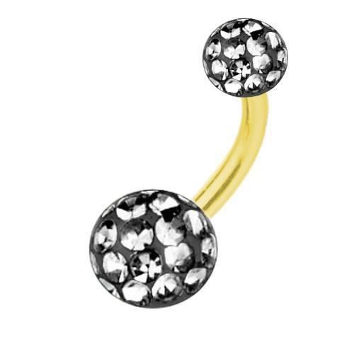 Piercing Nombril Titane ASTM F136 - Banane Curvée De Qualité Implant