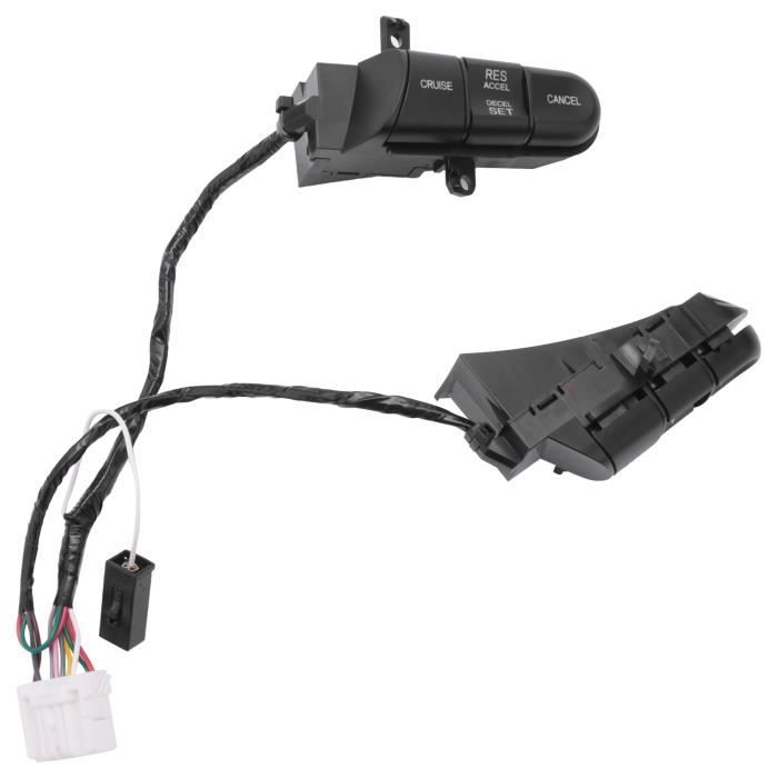 Commutateur Radio Volant Compatible Renault Clio MK4 2016-2019 - Bouton Contrôle 255522448R, Noir Mat, Plug & Play