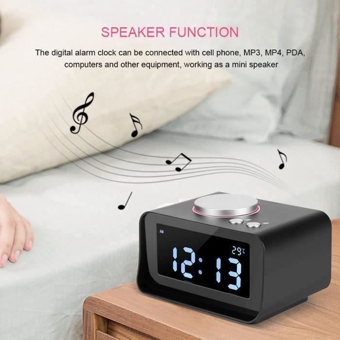 Radio Reveil Projection Plafond NK Radio Réveil Numérique - Intelligent, Radio FM, Jauge De Température, Alarme, USB, Mode Nuit, Projection Horaire, Minuteur Sommeil Minuterie Sommeil 10 90 Minutes Radio Reveil Projection Plafond NK Radio Réveil Numérique - Intelligent, Radio FM, Jauge De Température, Alarme, USB, Mode Nuit, Projection Horaire, Minuteur Sommeil Minuterie Sommeil 10 90 Minutes