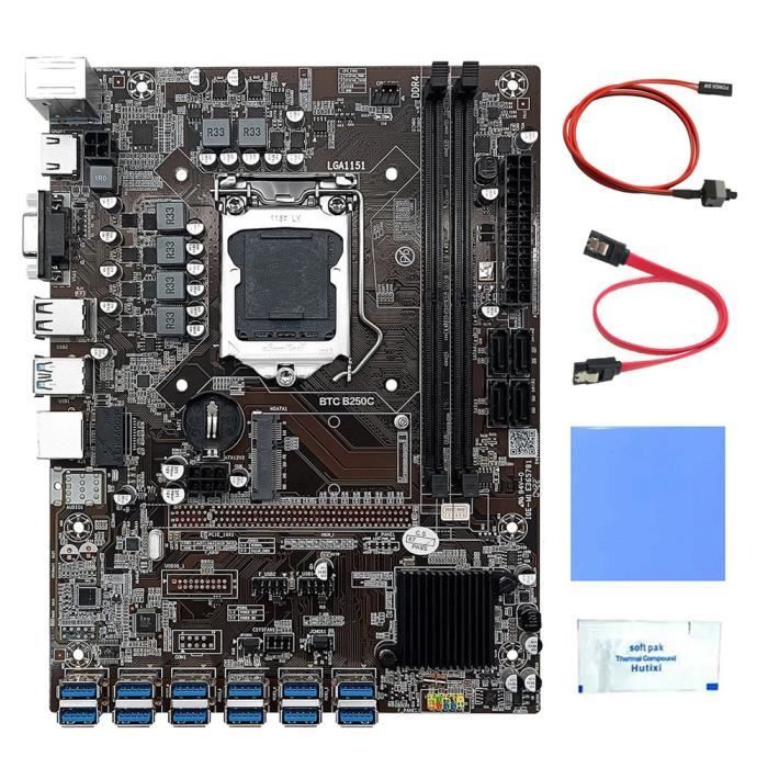 B250C Kit de Carte MèRe MinièRe BTC 12 Cartes + Graisse Thermique ...