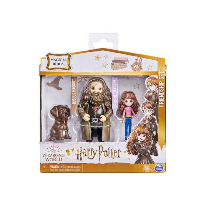 Harry Potter - Pack Amitié Hermione & Hagrid Magical Minis - 6061833 - Figurines articulées et accessoires - Wizard World - Jeux - Jouets