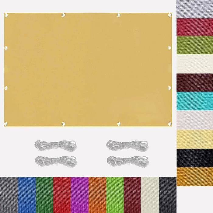 Dreieckiges Sonnensegel – 2,4x2,4x2,4 M, 95% UV-Schutz, Wasserdicht & Atmungsaktiv
