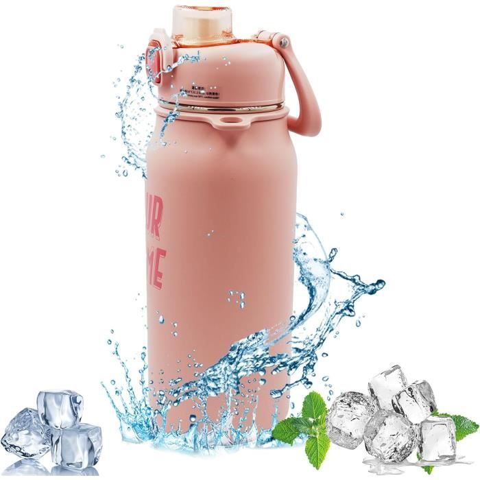Gourde Isotherme 20oz Inox - Corail - Bouteille D'Eau Thermos Sport & Aventure