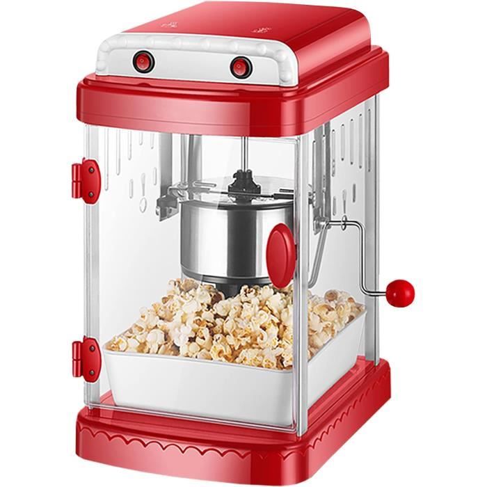 Machine à Pop-Corn SucceBuy, 1440 W, 12 oz, 80 Tasses, Comptoir, Rouge