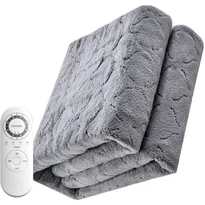 SINMI Couverture électrique 30*60, Super Douce En Polaire Corail Avec