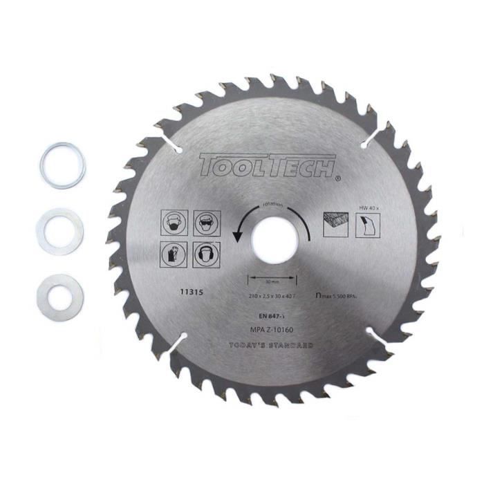 Hm Lame De Scie Circulaire Multifonction 210 X 30 Mm Pour Bois, Métal