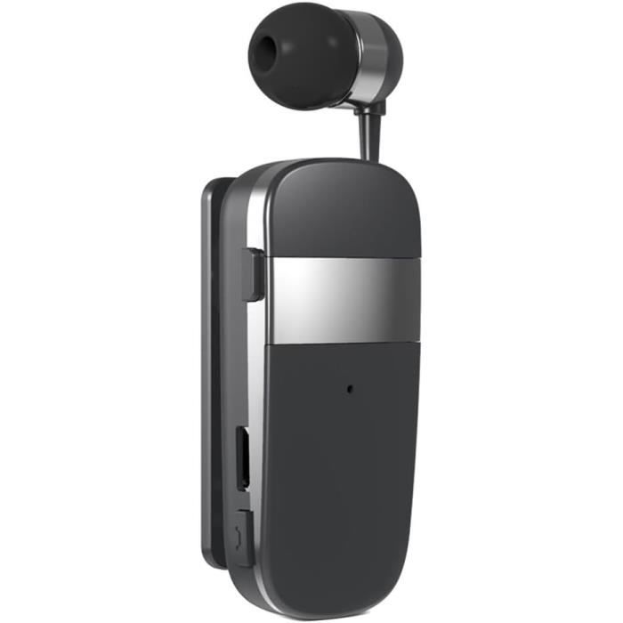 Oreillette Bluetooth Sans Fil 4.1 Écouteurs IntraAuriculaires AntiBruit Rétractable 10M