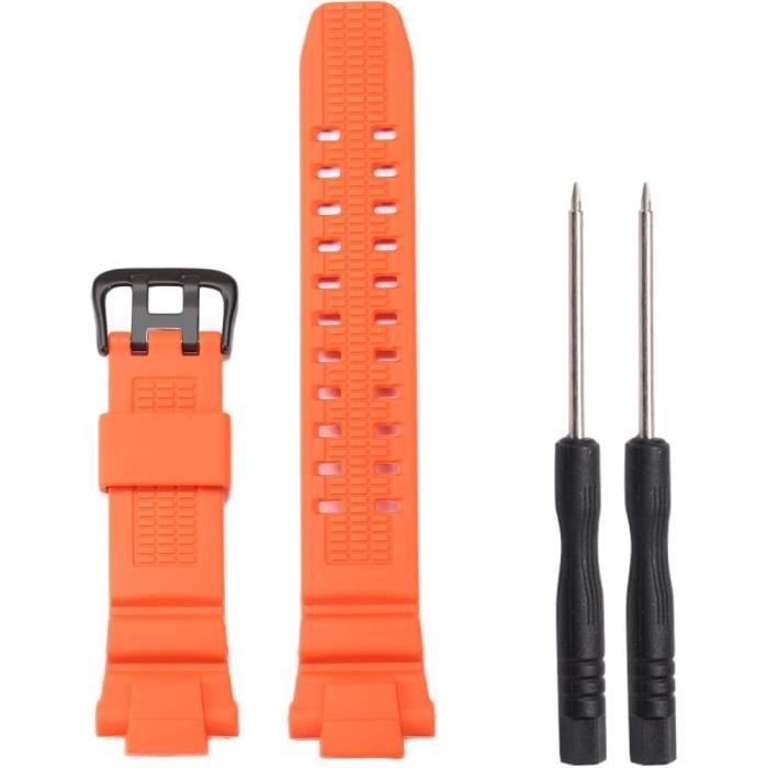 Bracelet De Montre De Rechange En Acier Inoxydable Noir Brillant Avec