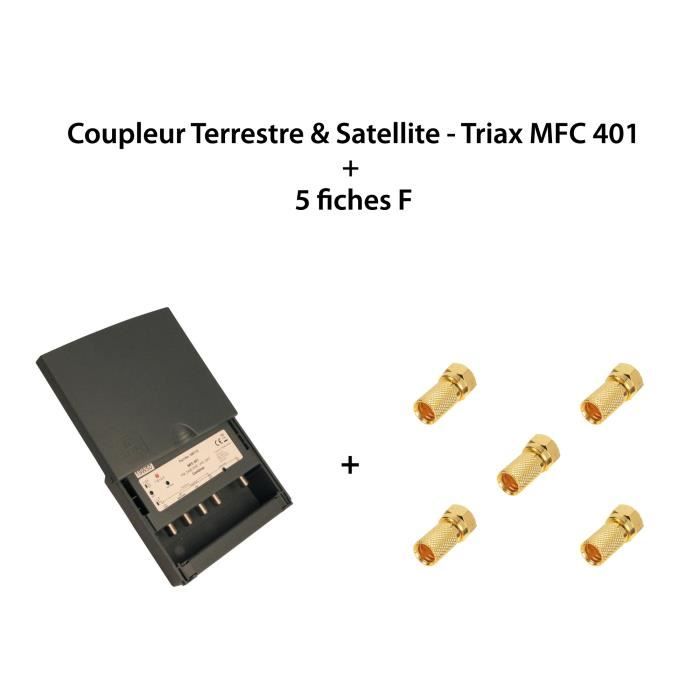 Coupleur 2 Entrées Tv / Sat Cts 2400 Triax - Remplace Ref. Cts2150