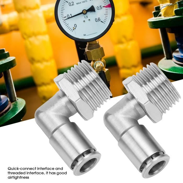 30 Raccords Pneumatiques Push-to-connect - Tailles 4-8/6-8/8-10/6-12 Mm - Pour Tuyaux Nylon/polyuréthane