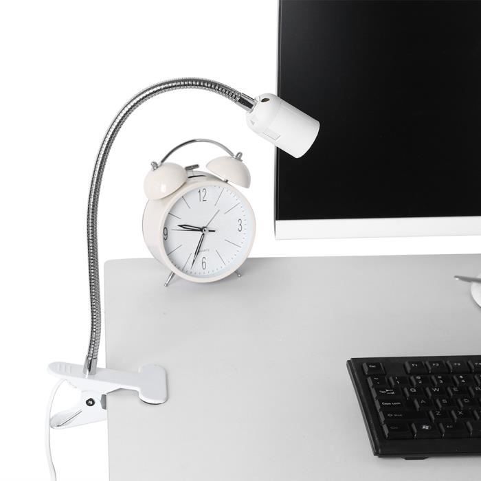 Mengjay Lampe De Bureau Industrielle Socle Solide Avec Pince Montage Facile, Lampe De Chevet Articulée 40w Maniable, Lampe De Bureau Métal Vintage, E27 Ampoule Non Incluse,Jaune