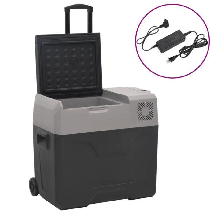Vidaxl Glacière Avec Roue Et Adaptateur Et Polypropylène