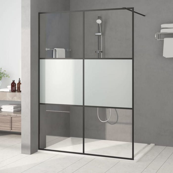 vidaXL Paroi de douche 140x195 cm Verre ESG - vue 4