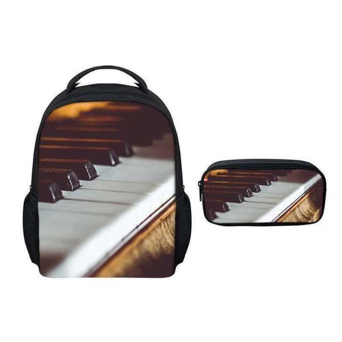 Garçon fille 3D Impression Cartable avec Trousse à Crayons Étudiant Sac ...