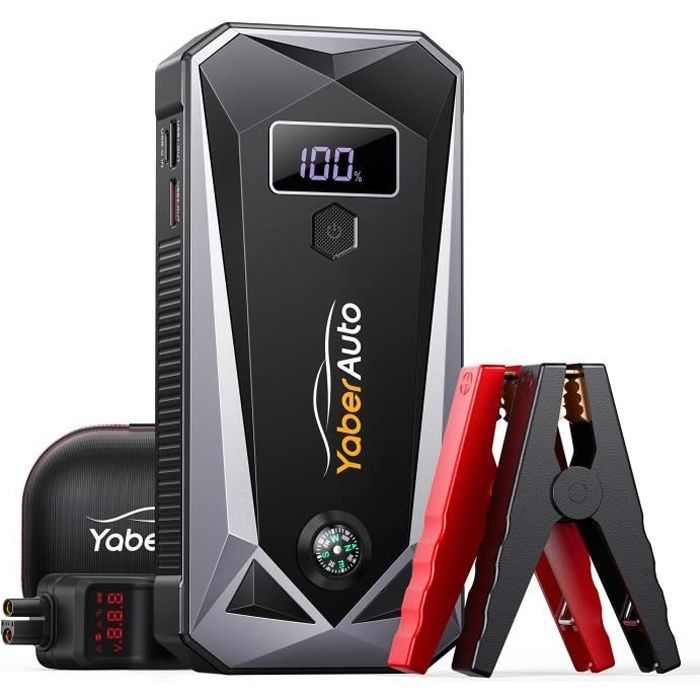 Booster Batterie Voiture-Yaber YA50-2500A-21800mAh-12V-Démarreur