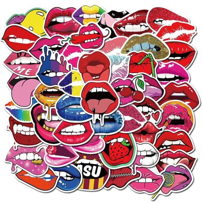 50 Autocollants VSCO Vinyl Pour Ordinateur, Bagages, Guitare, Skateboard - Décos Fun
